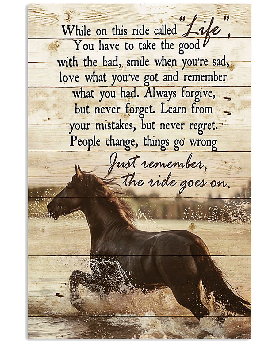 Horse The Ride Goes On 11x17 Poster