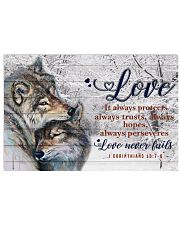Wolf Couple Love Never Fails 24x16 Poster front