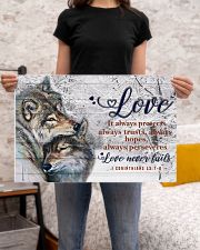 Wolf Couple Love Never Fails 24x16 Poster poster-landscape-24x16-lifestyle-20