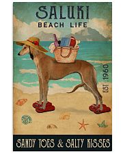 Beach Life Sandy Toes Saluki 11x17 Poster front