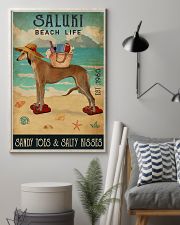 Beach Life Sandy Toes Saluki 11x17 Poster lifestyle-poster-1