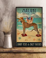 Beach Life Sandy Toes Saluki 11x17 Poster lifestyle-poster-3