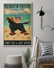 Beach Life Sandy Toes Gordon Setter 11x17 Poster lifestyle-poster-1