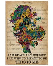 Vintage Music I Am Brave Pride Mermaid 11x17 Poster front