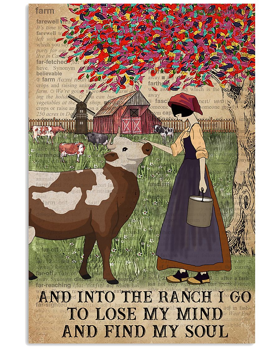 Dictionary Find My Soul Cattle Farm Girl 11x17 Poster
