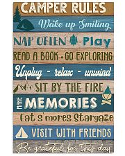 Camping Camper Rules 11x17 Poster front