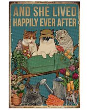 Retro Lived Happily Cats And Garden 11x17 Poster front