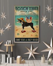 Beach Life Sandy Toes Boston Terrier 11x17 Poster lifestyle-holiday-poster-1