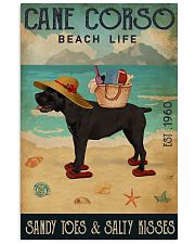 Beach Life Sandy Toes Cane Corso 11x17 Poster front
