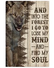Pallet Half Forest Wanderlust Wolf 11x17 Poster front
