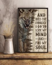 Pallet Half Forest Wanderlust Wolf 11x17 Poster lifestyle-poster-3
