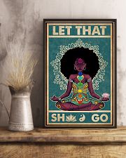 Retro Let That Black Girl Yoga 11x17 Poster lifestyle-poster-3