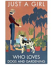 Vintage Girl Loves Gardening And Great Dane 11x17 Poster front