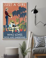 Vintage Girl Loves Gardening And Great Dane 11x17 Poster lifestyle-poster-1