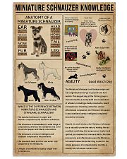 Miniature Schnauzer Knowledge 11x17 Poster front