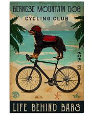 Cycling Club Bernese Mountain Dog 11x17 Poster front