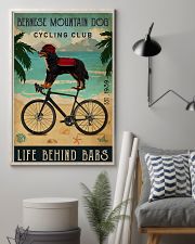 Cycling Club Bernese Mountain Dog 11x17 Poster lifestyle-poster-1