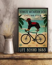 Cycling Club Bernese Mountain Dog 11x17 Poster lifestyle-poster-3