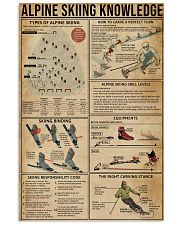 Alpine Skiing Knowledge 11x17 Poster front