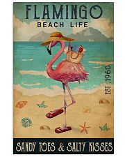 Beach Life Sandy Toes Flamingo 16x24 Poster front