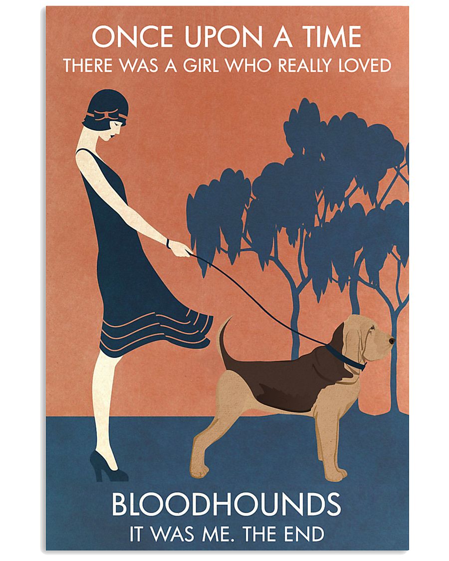 Vintage Girl Once Upon A Time Bloodhound 11x17 Poster