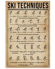 Skiing Techniques 11x17 Poster front