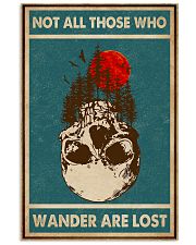 Retro Green Skull Not All Those Who Wander 11x17 Poster front