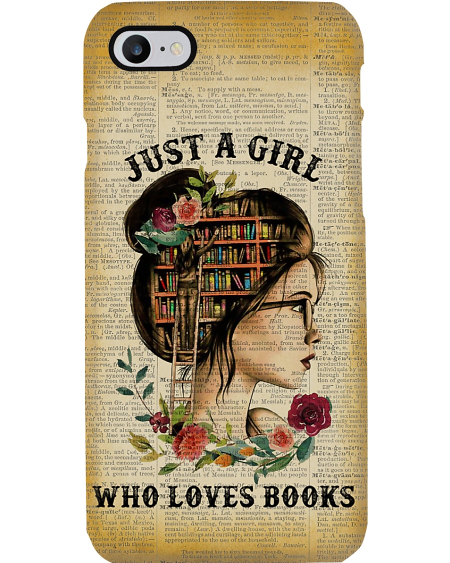 Just A Girl Who Loves Books Reading Phone Case