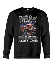 American old man-stupidity-sarcasm-september Crewneck Sweatshirt thumbnail