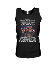 American old man-stupidity-sarcasm-september Unisex Tank thumbnail
