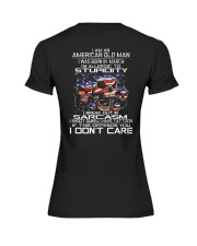American old man-stupidity-sarcasm-March Premium Fit Ladies Tee thumbnail