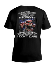 American old man-stupidity-sarcasm-March V-Neck T-Shirt thumbnail