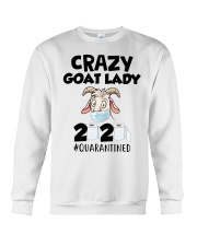 Crazy Goat Lady 2020 quarantined Crewneck Sweatshirt thumbnail