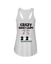 Crazy Goat Lady 2020 quarantined Ladies Flowy Tank thumbnail