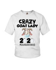 Crazy Goat Lady 2020 quarantined Youth T-Shirt thumbnail