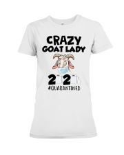 Crazy Goat Lady 2020 quarantined Premium Fit Ladies Tee thumbnail