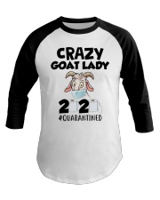 Crazy Goat Lady 2020 quarantined Baseball Tee thumbnail
