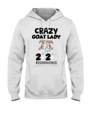 Crazy Goat Lady 2020 quarantined Hooded Sweatshirt thumbnail