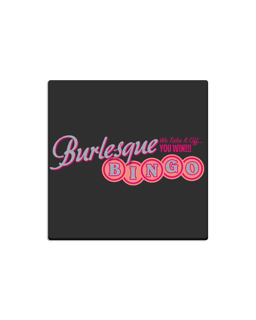 Audrey DeLuxe's Burlesque Bingo logo merch Square Magnet