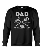 Dad The Man The Myth The Grill Master Crewneck Sweatshirt tile