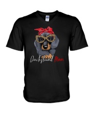 Dachshund Mom V-Neck T-Shirt tile