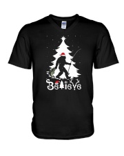 Believe Bigfoot V-Neck T-Shirt tile