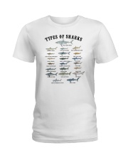 Types Of Sharks Ladies T-Shirt tile