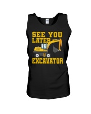 See You Later Excavator Unisex Tank tile