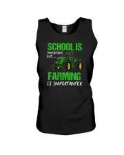 School Is Important But Farming Is Importanter Unisex Tank tile