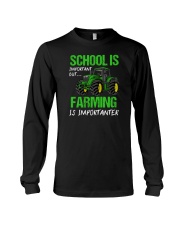 School Is Important But Farming Is Importanter Long Sleeve Tee tile