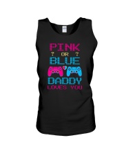 Pink or Blue Daddy Loves You Game Unisex Tank tile