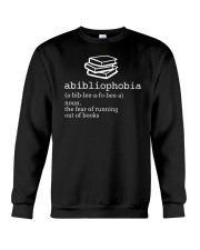 Abibliophobia Definition Crewneck Sweatshirt tile
