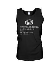 Abibliophobia Definition Unisex Tank tile