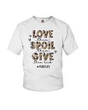 Love Them Spoil Them Give Them Back Aunt Life Youth T-Shirt tile